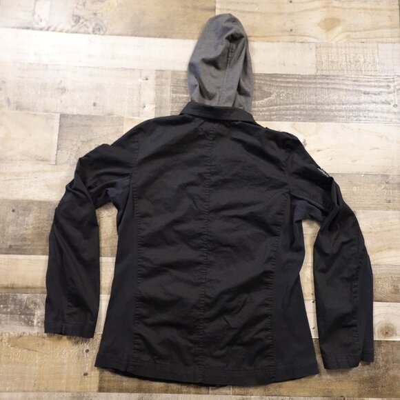 Hot Topic Military-Style Hooded Utility Jacket Women’s XL Black - Picture 10 of 11